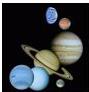 Image of types of planetary objects